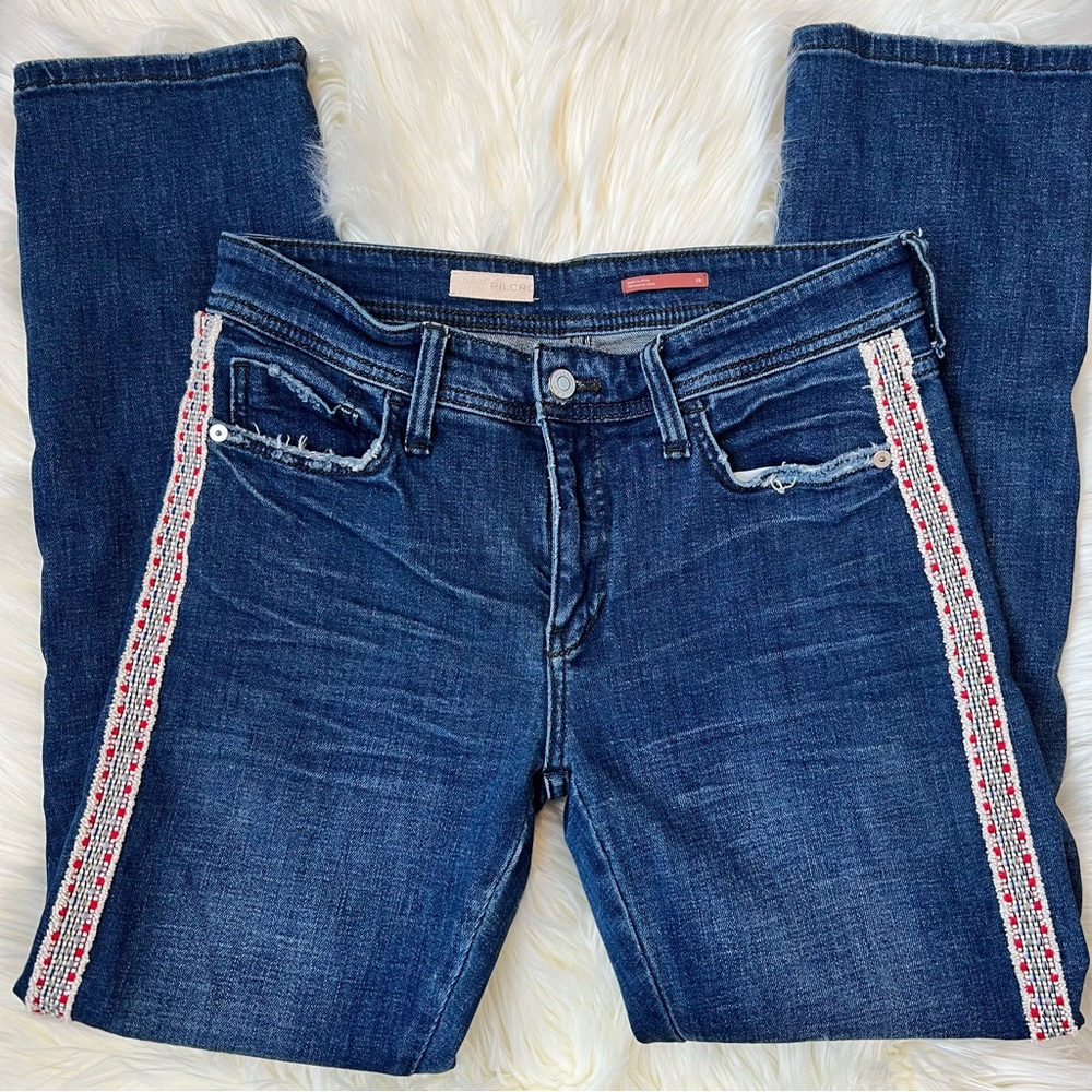 Pilcro {Anthropologie} The Slim Boyfriend Side-stripe Jeans